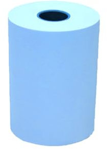 50 Rouleaux | Bobines de Couleur | BLEU | 57x40x12 mm | Premium 55 g/m² | Impression de haute qualité | Zéro BPA