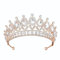 NIYANGLE Vintage Tiara Krone, Hochzeit Braut Tiara Glitzernde Kristall Stirnbänder Königin Krone für Frauen Hochzeiten Kostüm Party Geburtstag Haarschmuck