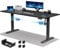 JUMMICO Höhenverstellbarer Schreibtisch 200x80 cm, Elektrisch mit Dualmotor, 100 kg Tragkraft & Kabelmanagement, 3 Höhenspeicher & USB-C, Stehschreibtisch für Homeoffice (Schwarz)