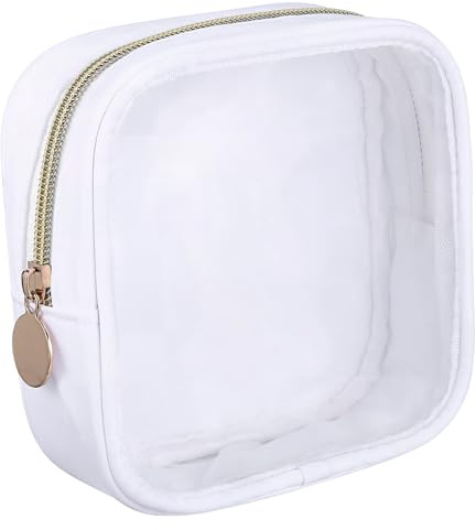 Beaupretty Mini Trousse De Maquillage Femme Voyage avec Pochette Transparente À Fermeture Éclair Compacte Organisateur Portable pour Cosmétiques Et Articles De Toilette