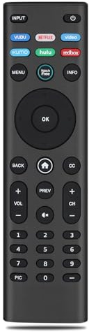 Ersatz-Fernbedienung für Vizio-TV-Fernbedienung, Universal-Fernbedienung für Vizio alle LED LCD HD 4K UHD HDR Smart-TVs [keine Stimme], keine Kopplung erforderlich