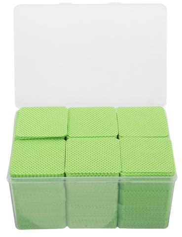 CLISPEED 1080pcs Lint Eyelash Cleaning Pads Absorbent Cotton Wipes for Nail Polish Remover Glue Removal Multiuse Prep Wipes for Makeup Brushes and Nail Tools