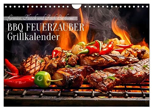 BBQ Fire Magic - Barbecue Calendar UK-Version (Wall Calendar 2026 DIN A4 Landscape), CALVENDO 12 Month Wall Calendar