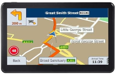 Autoradio GPS pour Voiture, écran Tactile 9 Pouces, système de Navigation 16 Go, Guidage Vocal étape par