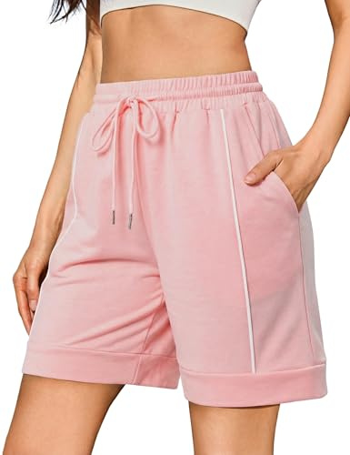 Litherday Short Running Femme Short Femme Coton Rose XL