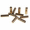 10 Kordelenden Metall Endstück 5x17mm für 4mm Kordel, Farbwahl - Schnur rund, Farbe:gold