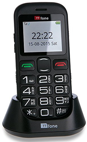 TTfone Jupiter 2 TT850 Big Button Pay As You Go Easy Simple Mobile Phone for The Elderly with SOS Emergency Button in EE PAYG