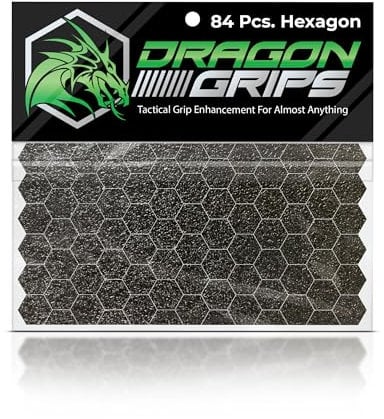 Dragon Grips Hexagon Decal Sticker Set of 57 Pieces 1/2 inch Wide 5/8 Point to Point for Phone Grip Stickers Mouse Laptop case Crafting