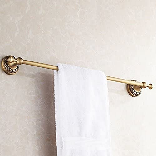 Antique Brass Bathroom Single Towel Bar 60cm Rail Hanger Wall Mounted Rack