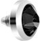 Piercingfaktor Dermal Anchor Piercing Skin Diver Anker Aufsatz Kugel Aufsatzkugel Ball Flach Stecker mit Strass Stein Kristall 4mm Silber Schwarz