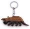 H-Customs Dinosaurier Triceratops Dino Holz Edel Handmade Schlüsselanhänger Anhänger