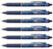 Pilot Frixion Clicker Tintenroller, versenkbare Spitze, 0,5mm Blauschwarz, 6er Pack