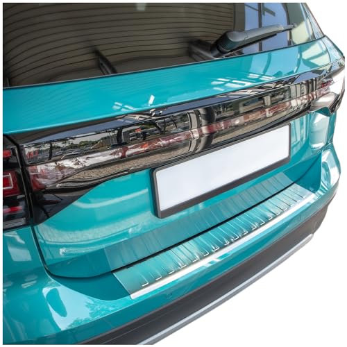tuning-art L373 Edelstahl Ladekantenschutz passend für VW T-Cross C1 2018-, Farbe:Silber