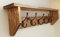 Coat rack with shelf Cast Iron Hooks Wall Mounted Rustic Vintage Wooden Farmhouse Style Traditional Hallway Storage Idea Spring Clean Christmas gift