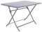 Hespéride - Table de Jardin Pliante Rectangulaire Greensboro Gris Quartz - 4 Places - Acier Traité Epoxy Traitement Antirouille Renforcé