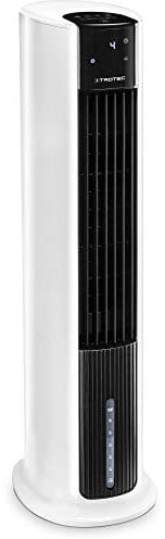 TROTEC Aircooler PAE 30, 3 en 1: Refrigeración por Aire, Ventilación y Humidificación, Temporizador, Modo Nocturno, Portátil, Blanco, Oficina, Hogar