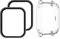 LvBu Schutzhülle und Displayschutzfolie Kompatibel für Amazfit GTS Smartwatch, Weiche Silikon Hülle, gehärtetes Glas schutzfolie [2 Stück] (Transparent hülle + Foile * 2)