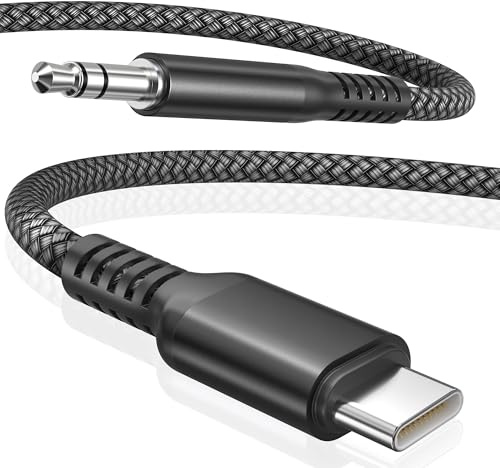 Elebase Aux Kabel für iPhone 17 17e,USBC auf 3.5mm Typ C Audio Adapter 1.2M | für Apple iPhone 16e 15 Pro Max Plus,iPad 10 Air 4 5 Mini 6 Pro,Google Pixel 8 7a,Samsung Galaxy S26 S25 S24 Z Fold Flip 7