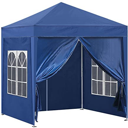 TUKAILAI Pavillon 3x3m Wasserdicht Stabil Winterfest mit 4 Seitenteilen, Pop-up Faltpavillon Höhenverstellbar, UV Schutz 50+, Faltbar Gartenzelt Partyzelt, Pavillion mit Tragetasche