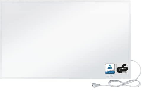 BR Bringer Calefacción por infrarrojos de 700 W – Calefacción eléctrica por infrarrojos de bajo consumo – Garantía de 5 años de garantía, TÜV GS – Marca de calidad alemana (blanco)