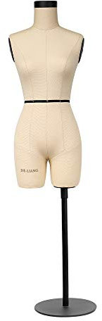 Half Treppe Dress Form 1/2 Größe 43 cm Height Fiberglas Sewing 1:2 Mannequin Not Fully Pinnable Dressmaker Dummy Female Torso Tailor Model