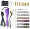 XINMEIWEN Hotfix Strass-Applikator Werkzeug DIY Wand Setter Tool Kit mit 7 verschiedenen Größen Spitzen Pinzette & Pinsel Reinigungsset und 3 Pack Hot-Fix Kristall Strass (lila)