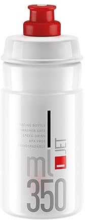 Elite S.R.L. Jet Trinkflasche Klar/Rot Einheitsgröße