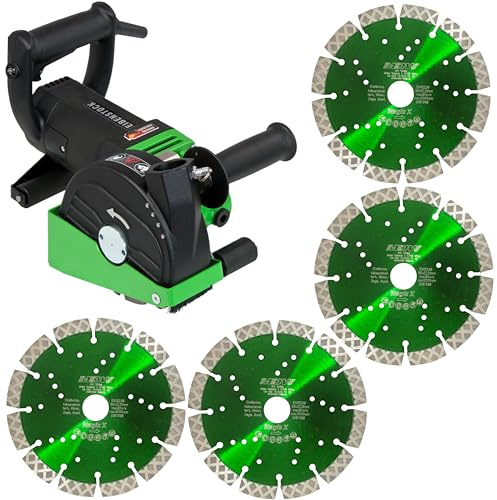 Eibenstock Mauerschlitzfräse EMF 150.1 mit 4x MDW Trennscheiben Magic X | 2x MDW Diamant Trennscheiben Typ Magic X