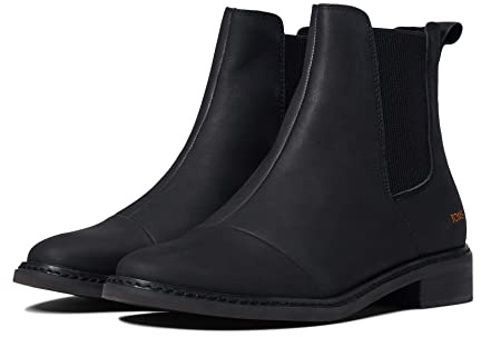 TOMS Charlie Leather Women's Chestnut Heeled Chelsea Boots
