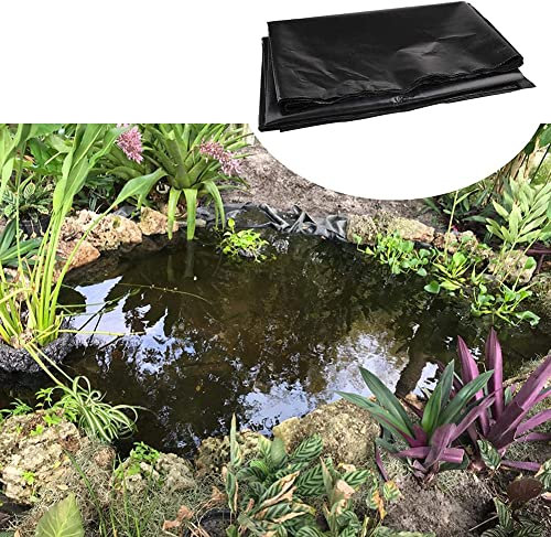 WHFTD HDPE-Teichfolie, Premium Teich Steinfolie, Undurchlässiger Film Für Koiteiche, Bachläufe, Brunnen, Wasserspiele, Wasserfall Und Gartenteich,1.5 * 3m