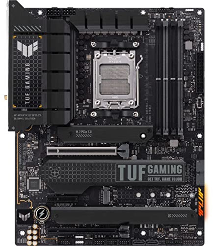ASUS TUF Gaming X670E-PLUS WiFi 6E Socket AM5 (LGA 1718) Ryzen 7000 ATX Gaming Motherboard (16 livelli di potenza, PCIe® 5.0, memoria DDR5, quattro slot M.2, 2.5 GB LAN, USB 4, Aura RGB L, Aura not