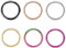 Artskin 6 Stück G23 Titan Nasenringe Hoop 16G Durchmesser 6mm Scharnier Segment Ring Lippenring Conch Daith Helix Rook Tragus Lobe Snug Ear Body Piercing Ringe Schmuck
