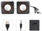 KIMISS Mini Cube USB, Wired Speaker For Desktop Laptop Small Desktop Stereo 3.5mm Jack Speakers PC Computer(Dual track) (binaural)