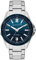 Armani Exchange Herrenuhr quarz/3-Zeiger datum Uhrwerk 44mm Gehäusegröße mit Edelstahlarmband AX1950