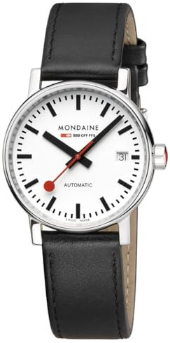 Mondaine Damen Analog Automatik Uhr mit Leder Armband MSE.35610.LBV