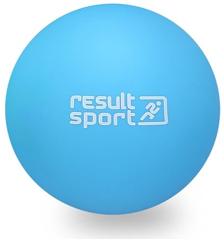ResultSport Balle de massage lacrosse pour la récupération de la fasciite plantaire, massage des points de déclenchement (Lacrosse - Bleu, Lacrosse)