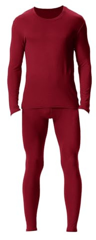 YCBMINGCAN Herren-Thermounterwäsche-Set, mit Fleece gefüttert, langes Thermo-Unterwäsche-Basisschicht-Set für Männer im kalten Winter Jungen
