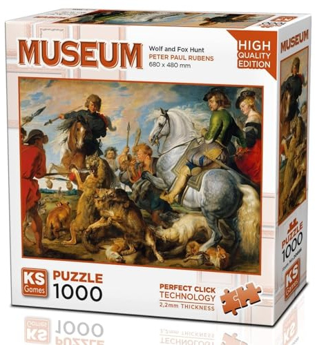 20666 Wolf and Fox Hunt 1000 Teile Puzzle -KS