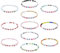 11PCS TS Eras Armbänder Set Freundschaftsarmband Midnight Evermore Inspired 1989 Speak Now Red Reputation Tour Armbänder (A)