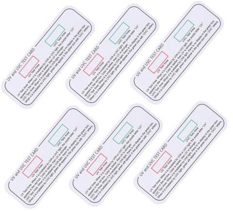 CHILDWEET Zubehör 6er-pack Uv-detektorkarten Uv-indikatorkarten Uv-testkarten