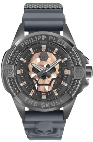 Philipp Plein Unisex Uhr Analog Quarz The $Kull PWAAA2324 Silikon