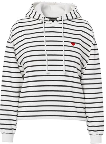 PIECES Pcchilli Ls Hoodie Stripes Emb Noos Bc
