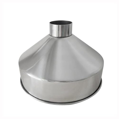 Embudo, Embudo Grande De Gran Diámetro De Acero Inoxidable 304, Embudo De Maquinaria De Refinación Industrial De Alimentos De Grano, 24 CM 28 CM(C)