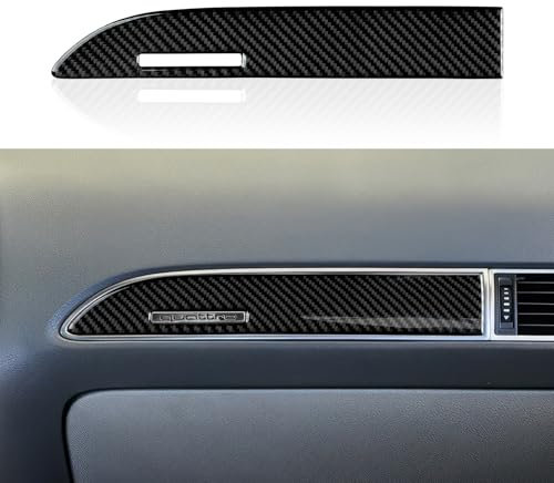 Auto Armaturenbrett Aufkleber Trim Cover Kohlefaser Decals Kompatibel mit Audi A6 C6(2005-2011) /S6 C6(2006-2010) /RS6 C6 (2008-2010) Interieur Zubehör (High-End-Version)