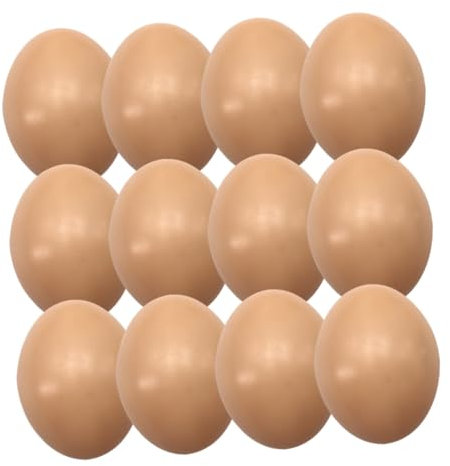 GARVALON 12 Stücke Dekorative Simulation Eier Ostern Prop Dekorationen Realistische Kunststoff Gefälschte Für Hause