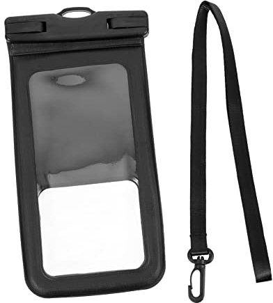 COLLBATH Mobile wasserdichte Tasche Strand Handyhülle Fall für Telefon Handy wasserdichte Tasche wasserdichte Tasche für Handy wasserdichter Telefonschutz Wasserkasten für Telefon PVC Black