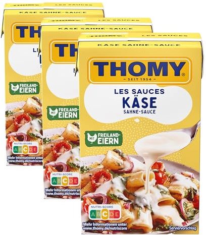 THOMY Les Sauces Käse Sahne Sauce 250ml - Combiblock, 3er Pack (1 x 250ml)