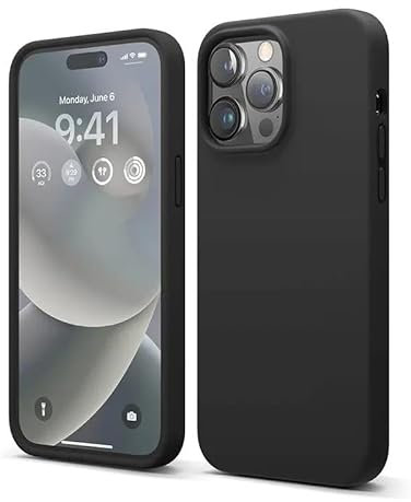 Technovate Black Gel phone case, with Shockproof Liquid Silicone Designed for iPhone, Silky-Soft Touch Protective Phone Case Gel Rubber Full Body Protection Anti-Shock Cover Case for iPhone 11