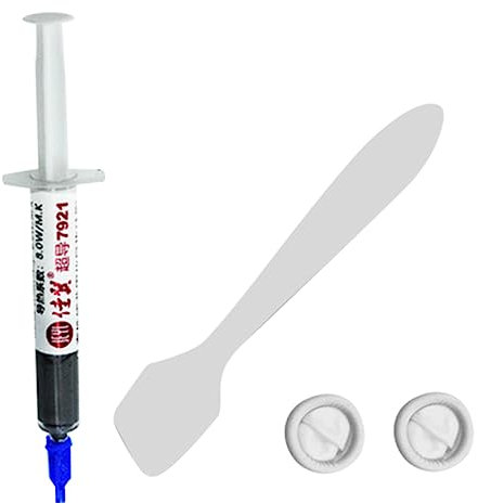 OSALADI 1set Thermal Paste Kit for Cpu Gpu High Thermal Conductivity Silicone Grease Includes Tube Gloves Spreader Safe for Components
