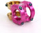 BESNIN Fahrrad Vorbau 0 Grad 31.8mm für Lenker 35mm Kurzer Fahrrad Vorbau Zwei Farben Mix Vorbau Buntes Fahrrad Vorbau (Rosa und Gold)
